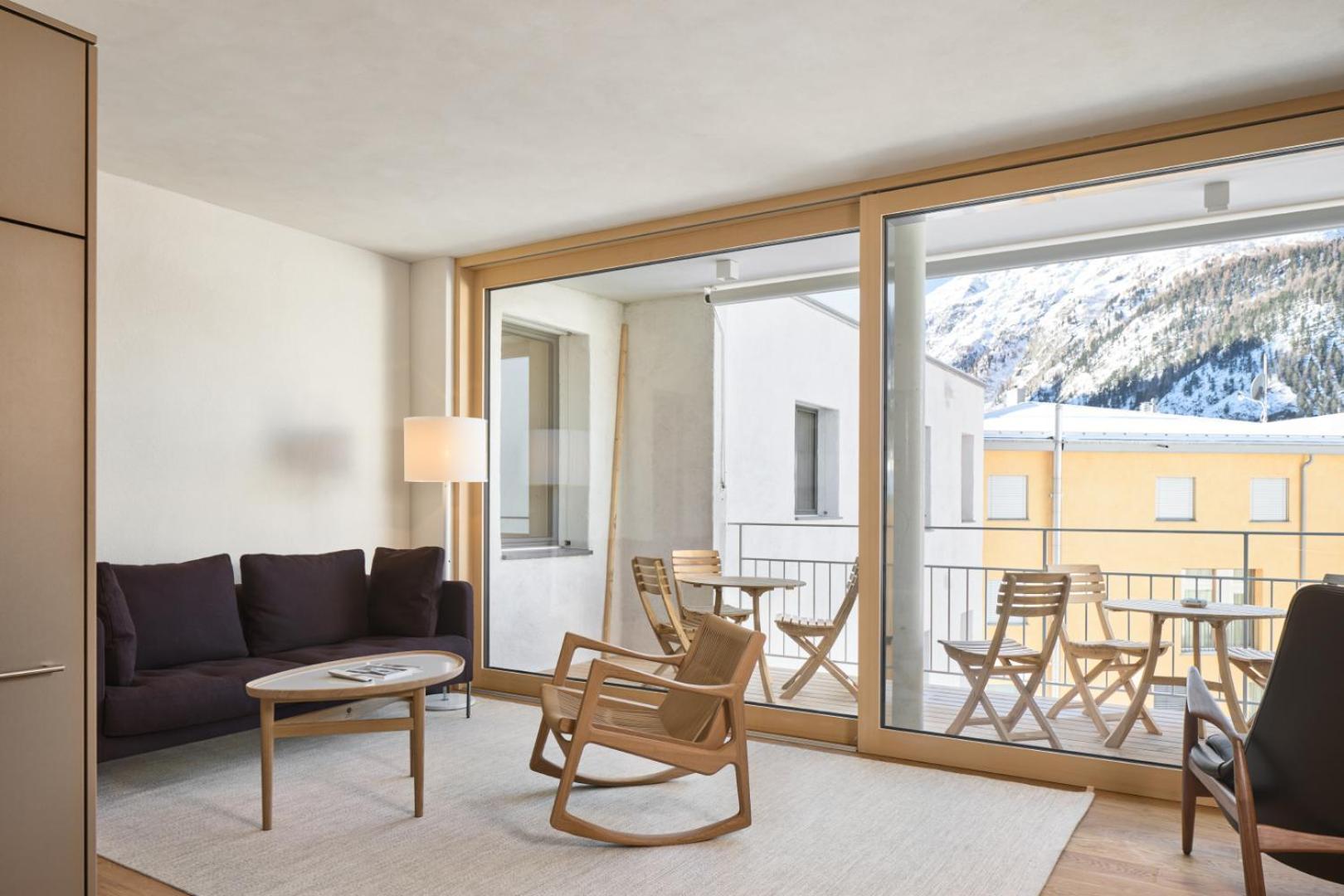 Hotel Maistra 160 Pontresina Oda fotoğraf